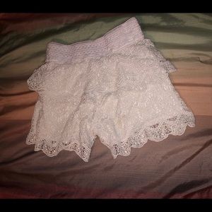 Justice ruffle shorts
